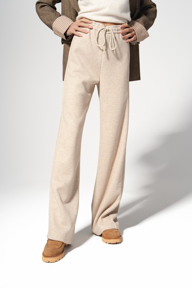 Панталон soft wide beige Панталон soft wide beige