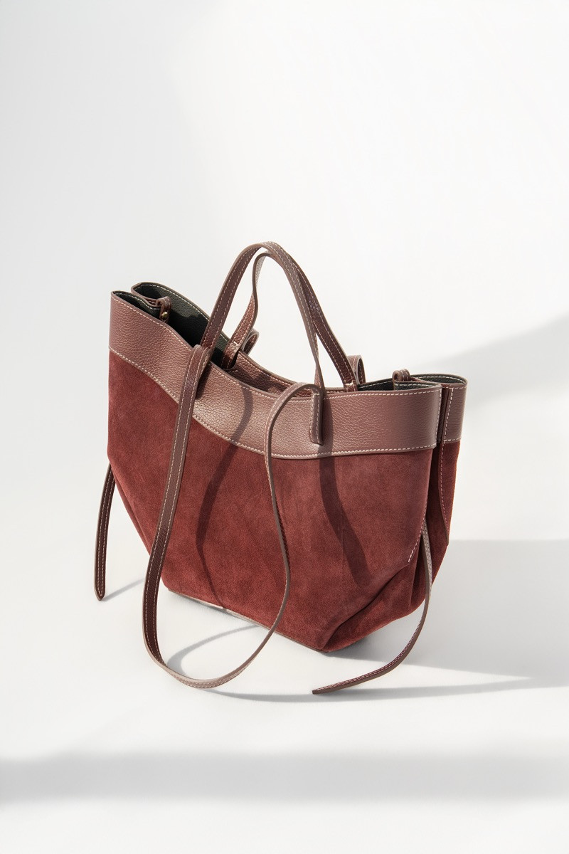 Чанта burgundy tote Чанта burgundy tote